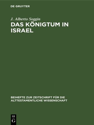 cover image of Das Königtum in Israel